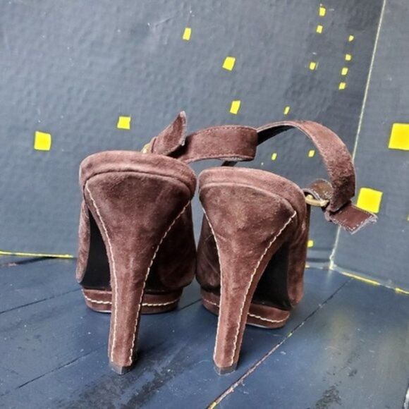 Bcbgeneration Brown Suede Heels - Picture 4 of 8